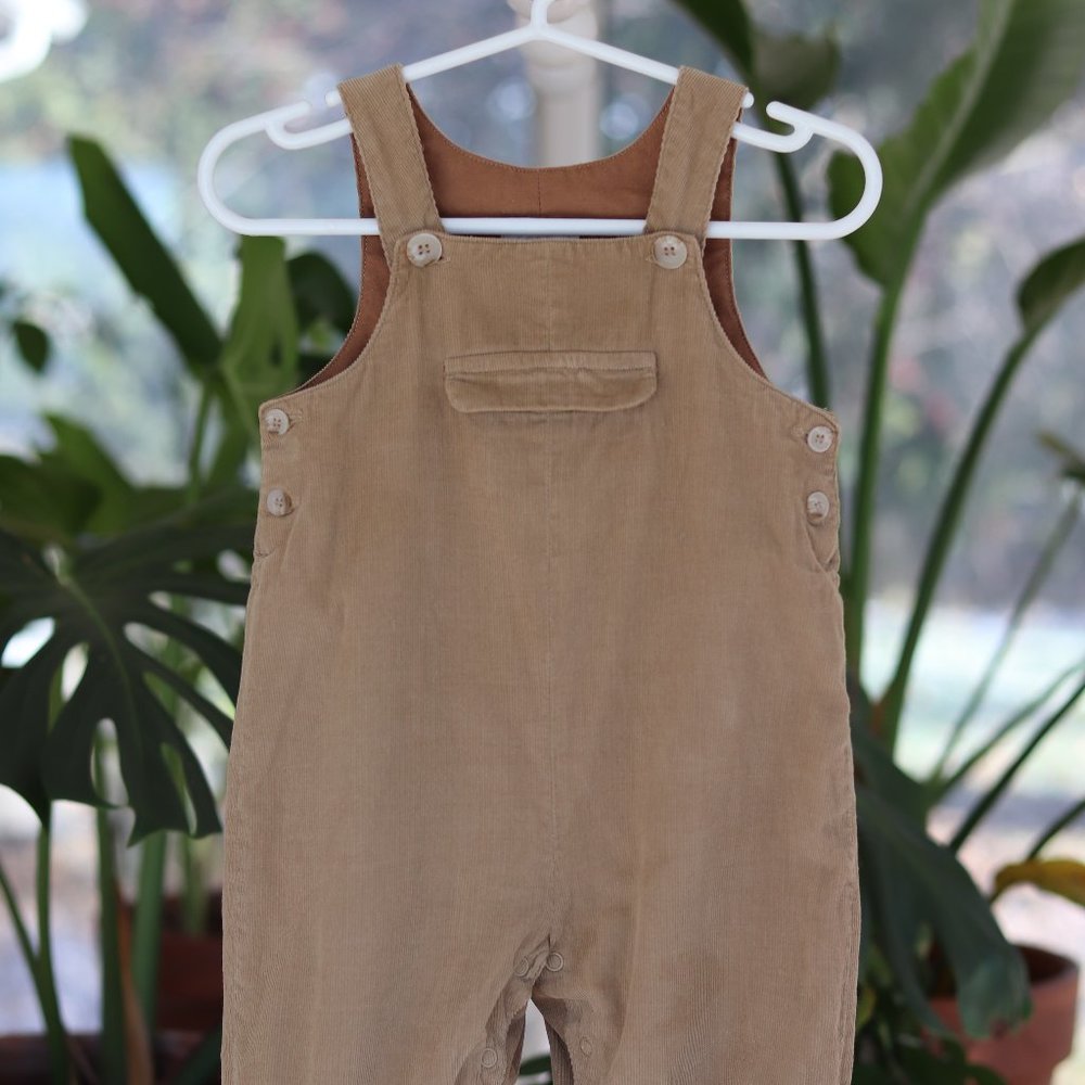 JACADI | Light Brown/Beige Corduroy Dungarees